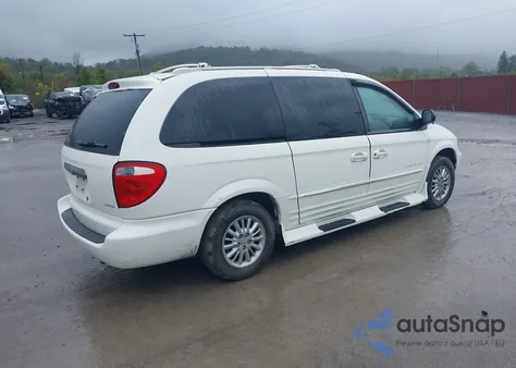 2001 Chrysler Town & Country Limited z USA, uszkodzony, nr VIN 2C8GP64L21R343383